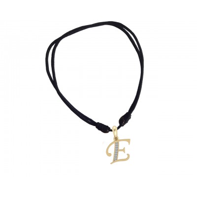Gold Alphabet E charm